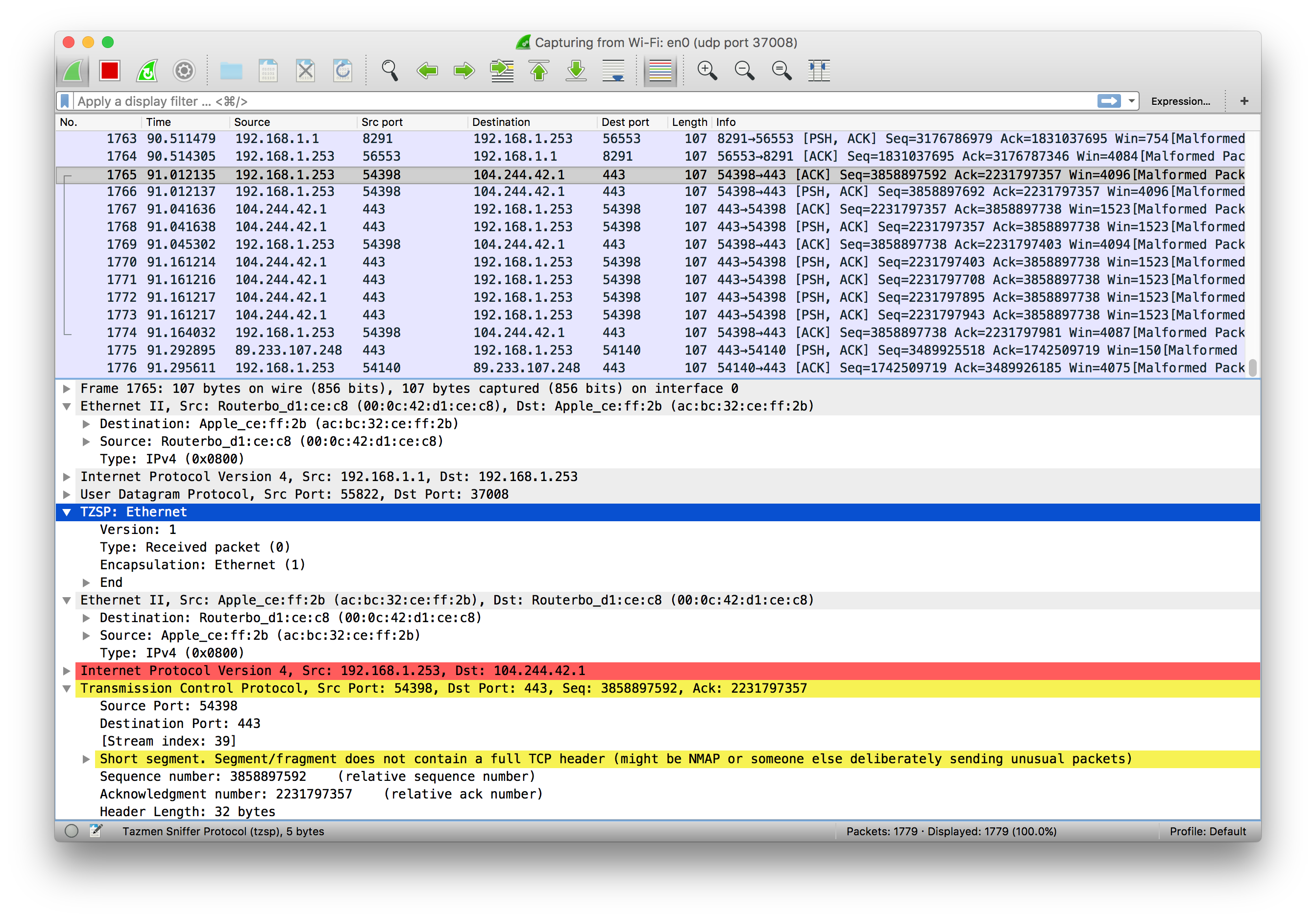 wireshark wireless packet capture